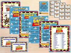 this is an image of printable baby shower game