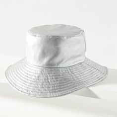 Polyester Spot Clean Imported Dimensions 23.5" Crown, 2" Brim Quick Silver Hat, Green Bucket Hat, Leather Bucket Hat, Silver Hat, Silver Hats, Straw Boater, Leather Baseball Cap, Rancher Hat, Anthropologie Accessories