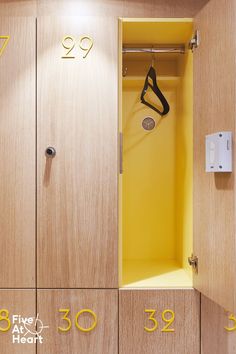 If you’re into form and function, you have arrived. The Pandora cuts sharp lines in the change room whilst concealing user’s shoes and maintaining good hanging height. Locker Number Design, Changing Room Design, Fitness Center Design, Gym Design Interior, Gym Interior, School Interior, Hospital Design