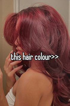 Warm Tone Hair, Red Hair Dyed, Hair Color Names, Cool Hair Designs, Cherry Red Hair, Cherry Hair, Blowout Hair