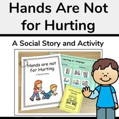 Social skills are so important, especially in the classroom! They are skills that require a lot of practice and it is important that we give our students opportunities early on to learn. This hands are not for hurting social story is designed to help reinforce appropriate classroom and community beh... Safe Hands Social Story, Social Stories About Hitting, Hands Are Not For Hitting Preschool, Hands Are Not For Hitting Activities, Hands Are Not For Hitting, Free Social Stories, Behavior Visuals, Senses Activities, Social Stories Preschool