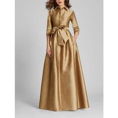 Silhouette:A-Line; Hemline / Train:Floor Length; Closure:Front Button; Built-In Bra:No; Embellishment:Bow(s),Pleats; Fabric:Satin; Sleeve Length:Half Sleeve; Tips:Colors may vary slightly due to different monitor settings,Professional dry cleaner only; Boning:No; Style:Minimalist; Occasion:Formal,Wedding Guest,Fall; Neckline:Shirt Collar; Front page:Evening Gown; Listing Date:09/01/2023; Bust:; Hips:; Hollow to Floor:; Waist: Red Green Dress, Formal Wedding Guests, Half Sleeve Shirts, Dress Formal, Christmas Dress, Shirt Collar, Mother Of The Bride Dresses, Half Sleeve, Bride Dress