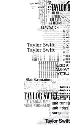 the word taylor swift is made up of words that appear to be written in different languages