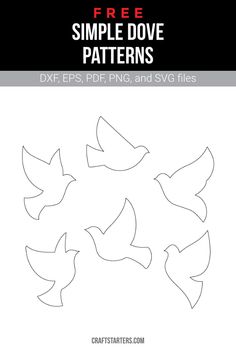 the free pattern for simple doves