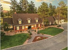 this is an aerial view of a home