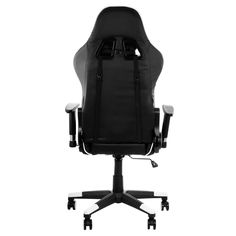 Enhance your gaming set up with the GameFitz Gaming Chair in Black and White Trim. This chair features both a head and lumbar pillow for ultimate support while you play. The stylish pleather material creates a sleek and cutting-edge look, giving it the ultimate gamer aesthetic. Assembled Dimensions: Chair (Default Position): 51.5in height, 26in width, 26in length, 40 lbs. weight Chair (Fully Reclined): 53in length, 26in width, 26in height, 40 lbs. weight Gaming Desk Black, Gamer Aesthetic, Spring Throw Pillows, Head Pillow, Black Office Chair, Black Room, Grey Room, Vintage Bunny, Arm Rest