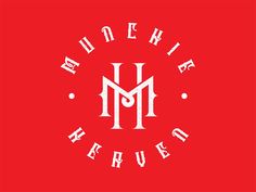 the m logo on a red background