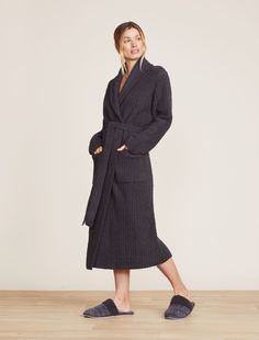 Eco CozyChic® Ribbed Robe Winter Loungewear Robe With Shawl Collar, Well Dressed Women, Sleepwear Robe, Dear Santa, Sleepwear Women, Shawl Collar, Well Dressed, Shopping List, Shawl