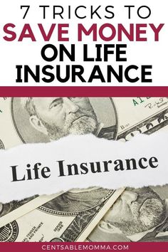 Life insurance is a necessary expense to protect your family in a worst case scenario.  But, you don't want to spend a ton of money on it.  Check out these 7 tricks to save money on life insurance for some tips to bring this expense down in your budget. #money #budget #savemoney #insurance Term Insurance, Insurance Benefits, Renters Insurance, Cheap Car Insurance