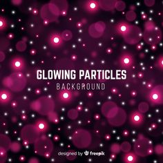 glowing circles background in pink and black