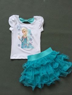 Disney Frozen Elsa Dress with Tutu! So cute. www.thechicfind.com Frozen Tutu Dress, Frozen Tutu, Princess Elsa Dress, Elsa Dress, Frozen Princess