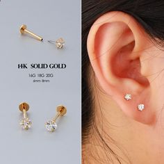 ✨SIZE OPTIONS✨ Gauge: 16G (1.2mm), 18G (1.0mm), 20G (0.8mm) 14K Gold Bar Length: 6mm, 8mm CZ Gemstone: Star, Heart 14K Solid Gold Threadless Push Pin Earring CZ Flat Back Labret Studs for Cartilage/Tragus/Helix/Nose 16G/18G/20G Star/Heart Threadless Ends ✨GIFTING MADE EASY✨ Each set comes in a beautifully packaged gift-ready jewelry box, making it perfect for any occasion. ✨PRODUCT DETAILS ✨ Made with high-quality 14K solid gold for durability and elegance Nickel-free, lightweight, and comfortable for everyday wear Secure threadless push pin design for easy insertion and removal Available in stylish CZ flat back labret studs Perfect for cartilage, tragus, helix, or nose piercings ✨PERFECT FOR ANY OCCASION✨ Ideal for gifting on birthdays, anniversaries, or as a personalized treat. Minimalis Lingot D'or, Nose Piercings, Labret Studs, Pin Design, Box Making, Gold Bar, Nose Piercing, Push Pin, Tragus