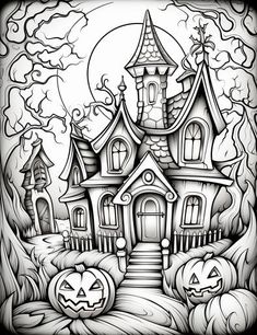 Discover Halloween Coloring Pages - Creative Fun Awaits Halloween Colouring Pages Free, Witch Coloring Pages For Adults, Tattoo Coloring Pages, Halloween Coloring Pages For Adults, Halloween Activities For Toddlers, Free Halloween Coloring Pages, Witch Coloring Pages, Skull Coloring Pages, Adult Coloring Books Printables