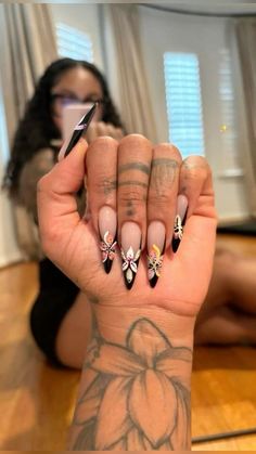 Drip Nails, Work Nails, French Acrylic Nails, Classy Acrylic Nails, Dope Nail Designs, Long Acrylic Nails Coffin, Exotic Nails, Acrylic Nails Coffin Pink