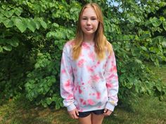 Tie Dye Sweatshirt, Ice Dyed with high quality procion dyes. 50% cotton 50% polyester 2 week turnaround time Hand dyed, there may be slight variations in color Super comfy, fits true to size Womens Sweatshirts, Pastel Tie Dye, Dye Sweatshirt, Ice Dye, Ice Dyeing, Tie Dye Sweatshirt, Fall Sweatshirt, Comfy Fits, Sanders