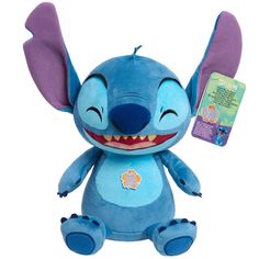 stitcher plush toy with purple ears and teeth