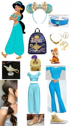 an image of disney princess outfits and accessories