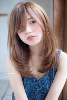 #model #hairstyle Medium Asian Hair, Korean Hairstyles Women, Japanese Haircut, Styl Grunge, Dunner Wordend Haar, Long Layered Haircuts, Japanese Hairstyle, Asian Hair