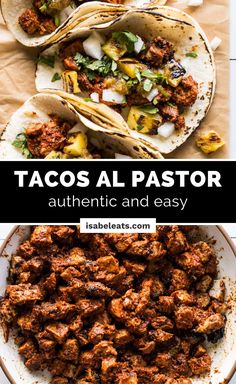 tacos al pastor is an authentic and easy mexican dish