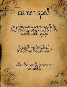 Career Spell, Find Job, Book Items, Witchcraft Spells For Beginners, Hoodoo Spells, Good Luck Spells, Witchy Tips, Real Witches