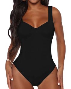 PRICES MAY VARY. 95% Jersey, 5% Spandex Pull On closure Hand Wash Only BelleLovin Women's Sweetheart Square V Neck sleeveless Tank Tops Bodysuits Bodysuit Tops, Black Clothing, Sleeveless Bodysuit, Womens Bodysuit, Black Bodysuit, Sleeveless Tank Top, Eras Tour, Sleeveless Tank, Cropped Tank Top