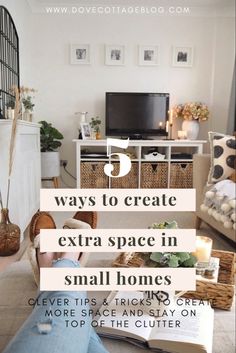 a living room filled with furniture and a flat screen tv