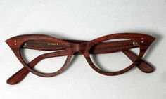 Vintage Cat Eye Eyeglasses 60s Cat Eye, Wooden Eyewear, Eyes Glasses, Wooden Glasses, Ray Ban Sunglasses Outlet