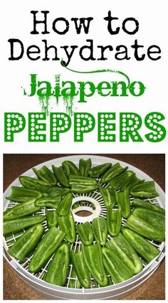 how to dehydraate jalapeno peppers