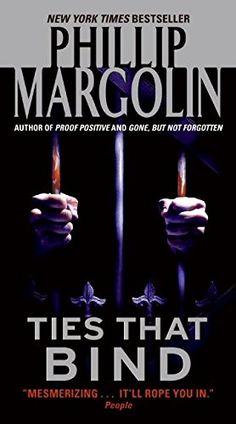 a book cover for ties that bind by philip margoln, with two hands holding knives