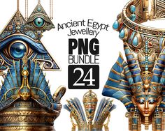 the ancient egypt jewelry bundle is shown