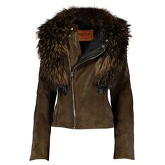 TARA Calf leather moto jacket – Wolfie Premium Outerwear Leather Moto, Long Style, Leather Moto Jacket, Fur Collars, Moto Jacket, Calf Leather, Collar, Leather, Clothes