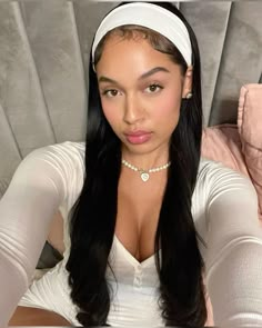 @xoflygrl Headband Outfit, Hair Stylist Life, Headband Wigs, Baddie Hairstyles, One Piece Bodysuit, Pretty Makeup, Aesthetic Hair, Headband Hairstyles, Outfits Casuales