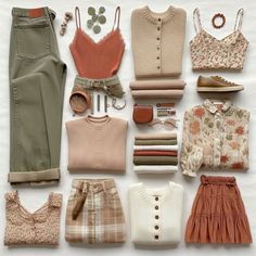 Summer Graduation Outfit Ideas, Tummy Hiding Outfit Ideas, Soft Autumn Clothes, Soft Autumn Aesthetic, Soft Autumn Color Palette Outfits, Soft Autumn Outfits, Therapist Outfit, Warm Spring Outfits