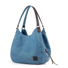 Brand New Made Of High Quality 16 Oz Canvas, Damask Lining, Durable Polyester And Pu Leather Zips Size : Large Size: 13" (L) X 7.1" (W) X 15" (H). Magnetic Snap And Zippered Closing, Easy To Open Quickly. Perfectly Be Used As A Tote Bag, Shoulder Bag, Handbag, Beach Bag. Conform To National Technology , 7.5 Steps Per Inch , Firmness Is 3 Times Than Ordinary Sewing, Well Made, Durable. Color: Blue 1 - Large Available Black Evening Bag, Sew Bags, Brown Shoulder Bag, Canvas Handbags, Dooney Bourke Handbags, Small Shoulder Bag, Tote Purse, Nylon Bag, Leather Hobo