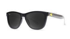 Alternative girls and boys rejoice! Our Sk8er Kids Premiums polarized sunglasses are here to elevate your youngster’s style game to new heights without any of the worries. Checkerboard arms and a yellow K-logo contrast for an extra edgy vibe, while polarized impact-resistant smoke lenses offer UV400 protection for long days or the occasional errand. Remind your kid to store their sunglasses in the included protective pouch and, voila!, a new fun responsibility! Polarized black smoke lenses Full Fun Black Polarized Sunglasses, Casual Yellow Sunglasses For Streetwear, Yellow Polarized Sunglasses, Sunglasses For Kids, K Logos, Kids Sunglasses, Alternative Girls, Polarized Sunglasses, Sunglasses