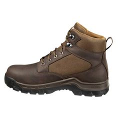 Carhartt Rugged Flex Waterproof 6 Inch Work Boot - FF6013-M On Sale Now! This Item Ships FREE! Brown leather with Carstrong® durable reinforced fabric to prevent wear and tear FastDry® lining wicks sweat and fight odors Rubber toe and heel bumper for stability and protection EVA midsole with cushioned polyurethane insole for support and shock absorbance Rugged Flex® rubber outsole for durable traction and flexibility Secondary protection against incidental contact with electrical circuits of 18, Rugged Impact Resistant Work Boots For Winter, Rugged Impact-resistant Work Boots For Winter, Rugged Winter Work Boots With Impact Resistance, Waterproof Hunting Work Boots With Moc Toe, Waterproof Moc Toe Work Boots For Hunting, Winter Impact Resistant Work Boots For Outdoor Work, Impact Resistant Hunting Work Boots With Round Toe, Rugged Gore-tex Hiking Boots For Safety, Impact Resistant Gore-tex Brown Boots