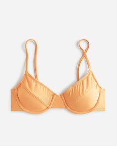 J.Crew: 1993 Underwire Bikini Top For Women Blue Peony, Blue Peonies, Top For Women, Bring Back, Over 60, Recycled Materials, Style Icons, Bra, For Women