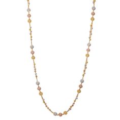 Adorn yourself in the splendor of Virani Jewelers' 22k gold beaded chain. Each bead exudes the irresistible beauty of 22k gold, a tribute to the legacy of Indian jewelry artistry. This gold chain is more than an adornment; it is a reflection of grace and refinement. With a subtle, yet striking presence, this piece of Indian gold jewelry effortlessly enhances any attire. Virani's commitment to quality ensures that this 22k multi-tone gold chain is a statement of enduring luxury. Embrace the allur Gold Round Beads Fusion Necklace, Fusion Style Gold Beaded Necklaces, Gold Fusion Beaded Necklaces With Round Beads, 22k Yellow Gold Necklaces With Polished Beads, 22k Gold Necklace With Beaded Chain, 22k Gold Beaded Chain Necklace As Gift, 22k Gold Beaded Chain Necklaces For Gift, 22k Gold Beaded Chain Necklace For Gift, 22k Gold Necklace With Beaded Chain For Gift