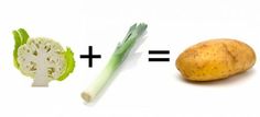 two vegetables and one potato are shown with the same amount of their stems compared to each other