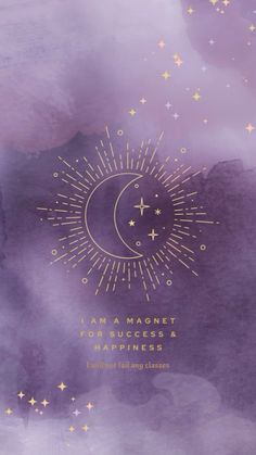 the cover of i am magnet for success and happiness, with stars in the sky