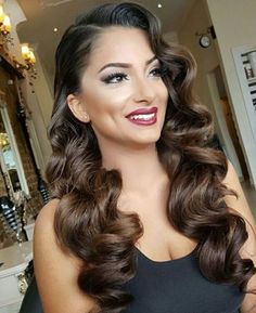 Vintage Hairstyles For Long Hair, Long Hair Waves, Vintage Wedding Hair, Trendy Wedding Hairstyles, Wedding Hair Down, Wedding Hairstyles Updo, Hair Updo