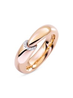 "Find VHERNIER Calla The One 18k & 0.05 Tcw Diamond Ring on Editorialist. From the calla the one collection.Adorned with peekaboo diamond pavé for a bit of shine, Vhernier's signature conical Calla ring is crafted of polished 18K rose gold. Diamond, 0.05 tcw Diamond color: F Diamond clarity: Vvs 18K rose gold Made in Italy SIZE About 0.25\"W. Vhernier. Color: Rose Gold. Size: 7.25." Rose Gold Diamond Ring, Jewelry Rings Diamond, Rose Gold Diamonds, Diamond Clarity, 18k Rose Gold, Free Jewelry, Pave Diamonds, Jewelry Inspiration, Colored Diamonds