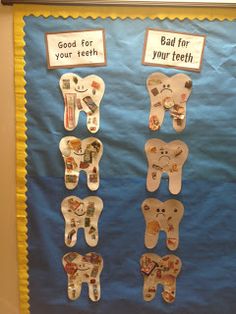 Kindergarten Health, Dental Health Unit, Magazine Collages, Katie Moore, Kids Dental Health, Teeth Magazine, Dental Health Activities