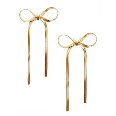 Introducing the Irene Bow Earrings, the perfect addition to any accessory collection. These trendy earrings feature a stylish bow design and are available in silver and gold.• Length: Approx 2.5"• 18k Gold plated stainless steel• Waterproof• Non-tarnishing• Hypoallergenic Silver And Gold Jewelry, Custom Name Necklace, Bar Bracelets, Trendy Earrings, Gold Ribbons, Bow Design, Long Earrings, Name Necklace