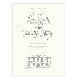 a wedding card with the words, let's suit and tuxedy date