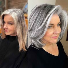 27 Lovely Layered Bob Haircuts for Women Over 60 Highlight Grey, Airy Hair, Over 40 Hairstyles, Jack Martin, Dark Blonde Hair Color, Blonde Balayage Highlights, Layered Bob Haircuts, Medium Short Hair, Gray Hair Highlights