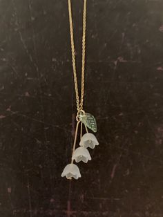 Lily of the Valley Lilly of the Valley Jewelry Lily of the - Etsy Elven Beauty, Lily Necklace, Cottage Witch, Saint Marys, Floral Jewelry, Jewelry Accessories Ideas, Dope Jewelry, Jewelry Lookbook, Floral Necklace