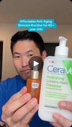 518K views · 32K reactions | For my friends in their 40s! More #skincareroutines to come for other age groups! 

These products may not seem like the most affordable with price hikes but at least these products can last you several months 👍

Morning ☀️ 
1️⃣cleanse face (CeraVe Cream-to-Foam)
2️⃣apply 4-5 drops of Vit c to your face and neck (Roc Revive+Glow) 🍊 
3️⃣get 3-4 drops of HA serum over your vitamin C serum (L’Oréal Revitalift) 💧 
4️⃣finish off routine w/a moisturizer +SPF (Olay Regenerist SPF30)😎

Evening 🌙 
1️⃣cleanse face (LRP Toleriane Hydrating) 🚿 
2️⃣get a pea sized amount of retinol to your entire face (Neutrogena pro+, RoC)🤩
3️⃣finish off with a peptide moisturizer (Naturium) lotion

Hope this helps! 😎🤙

#antiagingskincare #retinol #vitamincserum #wrinkletreatment Peptide Moisturizer, Crepe Skin, Face Treatments, Skincare Ideas, Anti Aging Skincare Routine, Makeup Over 40, Skin Care Lotions, Face Creams