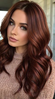 fall hair color dark copper Mocha Color Hair, Chestnut Hair, Professional Tips, Glossy Hair, Dark Copper, Mocha Color