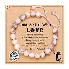 a bracelet that says, just a girl who love